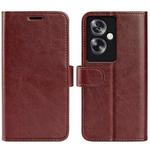 For OPPO A79 R64 Texture Horizontal Flip Leather Phone Case(Brown)
