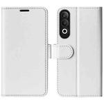 For OPPO K12 R64 Texture Horizontal Flip Leather Phone Case(White)