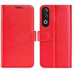 For OPPO K12 R64 Texture Horizontal Flip Leather Phone Case(Red)