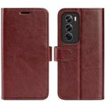 For OPPO Reno12 5G Global R64 Texture Horizontal Flip Leather Phone Case(Brown)