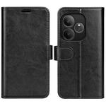 For OPPO A3 Pro Global R64 Texture Horizontal Flip Leather Phone Case(Black)