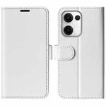 For OPPO Reno13 5G R64 Texture Horizontal Flip Leather Phone Case(White)