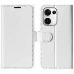 For OPPO Reno13 Pro 5G R64 Texture Horizontal Flip Leather Phone Case(White)