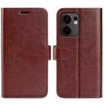 For OPPO Reno13 F R64 Texture Horizontal Flip Leather Phone Case(Brown)