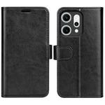 For OPPO Reno14 Pro 5G Global R64 Texture Horizontal Flip Leather Phone Case(Black)