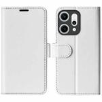 For OPPO Reno14 Pro 5G Global R64 Texture Horizontal Flip Leather Phone Case(White)