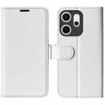 For OPPO Reno14 F 5G R64 Texture Horizontal Flip Leather Phone Case(White)