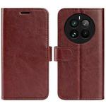 For Realme 12 Pro+ R64 Texture Horizontal Flip Leather Phone Case(Brown)