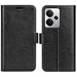 For Realme 14 5G R64 Texture Horizontal Flip Leather Phone Case(Black)