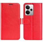For Realme 14 5G R64 Texture Horizontal Flip Leather Phone Case(Red)
