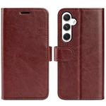 For Samsung Galaxy S24+ 5G R64 Texture Horizontal Flip Leather Phone Case(Brown)