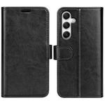 For Samsung Galaxy A35 R64 Texture Horizontal Flip Leather Phone Case(Black)