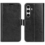 For Samsung Galaxy S24 FE 5G R64 Texture Horizontal Flip Leather Phone Case(Black)