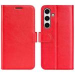 For Samsung Galaxy S24 FE 5G R64 Texture Horizontal Flip Leather Phone Case(Red)