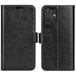 For Samsung Galaxy S25 Ultra 5G R64 Texture Horizontal Flip Leather Phone Case(Black)