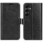 For Samsung Galaxy S25 FE 5G R64 Texture Horizontal Flip Leather Phone Case(Black)