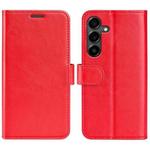 For Samsung Galaxy S25 FE 5G R64 Texture Horizontal Flip Leather Phone Case(Red)