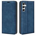 For Samsung Galaxy A35 Retro-skin Magnetic Suction Leather Phone Case(Dark Blue)