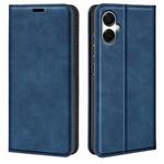 For Samsung Galaxy A06 5G Retro-skin Magnetic Suction Leather Phone Case(Dark Blue)