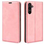 For Samsung Galaxy M16 / F16 Retro-skin Magnetic Suction Leather Phone Case(Pink)