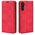 For Samsung Galaxy M16 / F16 Retro-skin Magnetic Suction Leather Phone Case(Red)