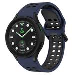 For Samsung Galaxy watch 5 Pro Golf Edition Two-Color Breathable Silicone Watch Band(Midnight Blue + Black)