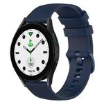 For Samsung Galaxy watch 5 Golf Edition 20mm Checkered Silicone Watch Band(Navy Blue)