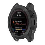 For Garmin Fenix 7X Pro Half Package Electroplated TPU Watch Protective Case(Black)