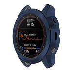 For Garmin Fenix 7X Pro Half Package Electroplated TPU Watch Protective Case(Blue)