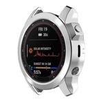 For Garmin Fenix 7S Pro Half Package Electroplated TPU Watch Protective Case(Sliver)