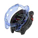 For Garmin Fenix 7 Pro Half-Package TPU Watch Protective Case(Transparent Blue)