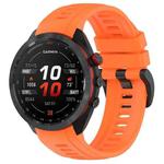 For Garmin Approach S70 42mm 20mm Sports Silicone Watch Band(Orange)