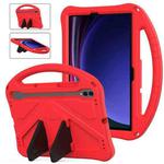 For Samsung Galaxy Tab S9 EVA Shockproof Tablet Case with Holder(Red)