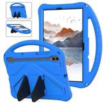 For Samgsung Galaxy Tab S10 FE 11 EVA Shockproof Tablet Case with Holder(Blue)
