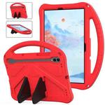 For Samgsung Galaxy Tab S10 FE 11 EVA Shockproof Tablet Case with Holder(Red)