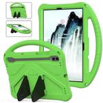 For Samgsung Galaxy Tab S10 FE 11 EVA Shockproof Tablet Case with Holder(Green)