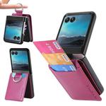 For Motorola Razr 40 Ultra Litchi Texture Leather Ring Wallet Phone Case(Purple)