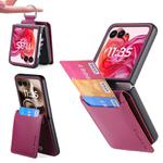 For Motorola Razr 60 Ultra Litchi Texture Leather Ring Wallet Phone Case(Purple)