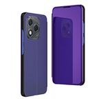 For Honor 400  Lite Plated Mirror Horizontal Flip Leather Phone Case with Holder(Purple Blue)