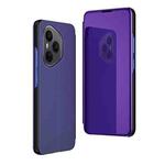 For Honor 400 Pro Global 160.8mm Plated Mirror Horizontal Flip Leather Phone Case with Holder(Purple Blue)