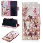 3D Colored Drawing Pattern Horizontal Flip Leather Case for Samsung Galaxy S9, with Holder & Card Slots & Wallet(Cat)