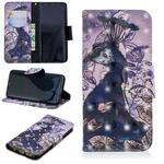 3D Colored Drawing Pattern Horizontal Flip Leather Case for Samsung Galaxy S9, with Holder & Card Slots & Wallet(Peacock)