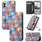 For Nothing Phone 2 CaseNeo Colorful Magnetic Leather Phone Case(Rhombus Mandala)