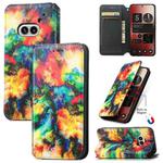 For Nothing Phone 2a CaseNeo Colorful Magnetic Leather Phone Case(Colorful Clouds)