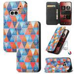 For Nothing Phone 2a CaseNeo Colorful Magnetic Leather Phone Case(Rhombus Mandala)