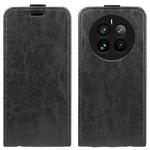 For Realme 12 Pro+ R64 Texture Single Vertical Flip Leather Phone Case(Black)