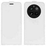 For Realme 12 Pro+ R64 Texture Single Vertical Flip Leather Phone Case(White)