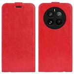 For Realme 12 Pro+ R64 Texture Single Vertical Flip Leather Phone Case(Red)