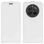 For Realme 12+ 5G R64 Texture Single Vertical Flip Leather Phone Case(White)