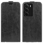 For Realme C71 4G R64 Texture Single Vertical Flip Leather Phone Case(Black)